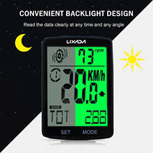 LIXADA Wireless Bike Computer Multifunctional LCD Screen Bicycle Computer Heart Rate Sensor Bike Cycling Speedometer Odometer 2024 - buy cheap