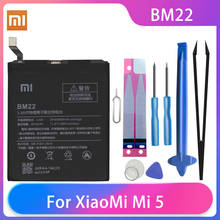 Xiaomi mi 5 mi5 original, baterias de telefone bm22, alta capacidade, bateria de telefone recarregável xiaomi 3000mah + ferramentas grátis, telefone akku 2024 - compre barato