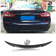 High Quality Carbon Fiber Trunk Rear Spoiler Wing for Maserati Quattroporte Car Body Kit 13-16 2024 - buy cheap