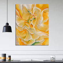 Georgia o'Keeffe Yellow Flower Canvas Painting Print Living Room Home Decoration Modern Wall Art Oil Painting Posters Pictures 2024 - buy cheap