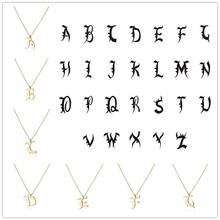 Love Family friends gifts alphabet name sign Initial Letter lucky monogram America English word chain pendant Necklace jewelry 2024 - buy cheap