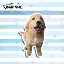 Jump Time 13cm x8cm Car Stickers Pet Dog Labrador retriever Decal Cute Car Styling Sticker Waterproof Auto Laptop Decor Graphics 2024 - buy cheap