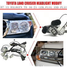 CZMOD-arnés adaptador de cable de transferencia de modificación de faro de coche, accesorio para Toyota Land Cruiser, de 07-15, halógeno a 16-21 LED 2024 - compra barato