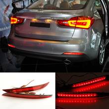 2PCS Car Red Len Led Rear Bumper Reflector LED Brake Light Tail Fog Lamp for Kia K3 Cerato Forte 2012-2016 2024 - buy cheap