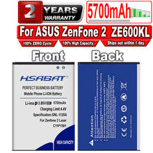 HSABAT C11P1501 5700mAh Battery For ASUS ZenFone 2 ZenFone2 Laser Selfie ZE551KL ZE601KL ZE550KL ZD551KL ZE600KL Z00LD Batteries 2024 - buy cheap