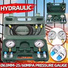 Hydraulic Pressure Gauge Excavator Hydraulic Pressure Test Kit with 1.5m Test Hose Coupling 63mm Gauges Gauge Tools 2024 - buy cheap