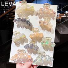 Levao-perlas acrílicas transparentes para niña y mujer, pinza para el pelo, horquilla, accesorios de moda 2024 - compra barato