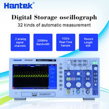 HantekDSO5102P-osciloscopio de almacenamiento Digital, 100MHz, 2 canales, 1GSa/s, 7 pulgadas, TFT, LCD, longitud de registro, 40K, USB, AC110-220V, venta directa de fábrica 2024 - compra barato