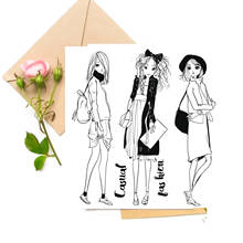 Cartoon Girl Transparent Clear Stamps For DIY Scrapbooking Card Making Stamps Fun Decoration Supplies 2024 - buy cheap