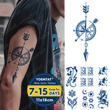 Juice Ink Tattoos Body Art Lasting Waterproof Temporary Tattoo Sticker Compass Speed Map Tatoo Arm Fake One Piece Tatto Men 2024 - buy cheap