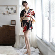 Kimono con estampado Floral Vintage para mujer, de estilo japonés vestido de noche, ropa asiática Yukata, ropa Sexy dividida, 2021 2024 - compra barato