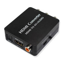 HDMI to RCA Audio Converter Support SPDIF Coaxial Audio NTSC PAL Composite Video HDMI to 3RCA Adapter for TV/PC PS3 Blue-ray 2024 - buy cheap