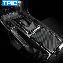 TPIC Carbon Fiber Center Console Gear Shift Box Panel Car Interior Decoration Sticker Cover Trim For Ford Mustang 2009-2013 2024 - buy cheap