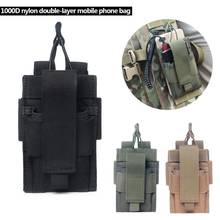 Molle bolsa militar tática para esportes, bolsa militar, náilon, rádio, walkie talkie, suporte de bolso 2024 - compre barato