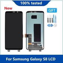 New Super AMOLED S8 Display For Samsung Galaxy S8 G950 G950F LCD Touch Screen Digitizer For Samsung S8 LCD With Frame 2024 - compre barato