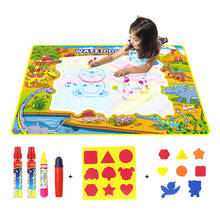 110x80cm Magic Water Drawing Mat Doodle Book with Water Pen EVA Seal Coloring Painting Educational Toys for Children 2024 - buy cheap