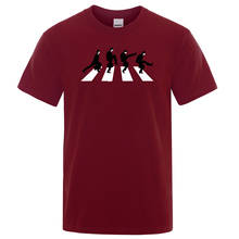 Camiseta masculina de algodão de verão, camiseta estampada para homens, mangas curtas, casual, 2020 2024 - compre barato