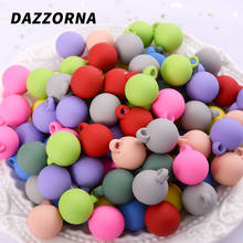 10Pcs/Lot Multicolor Rubber Silicone Small Pendant 16mm Round Pendant for Diy Jewelry Crafts Making Necklace Accessories 2024 - buy cheap