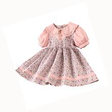 Vestido de festa infantil de retalhos, vestido de princesa com tutu e laço para festa, verão 2020 2024 - compre barato