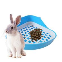 Rabbit Toilet Litter Tray,Small Animal Toilet Corner Potty, Pet Litter Trays Corner for Rabbit, Hamster (Blue) 2024 - buy cheap