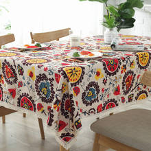 Flower Pattern Tablecloth Table Cloth rectangular  Dining  wedding table Cover Furniture Decoration 2024 - buy cheap
