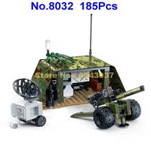 8032 185pcs Swat Urban Military World War Ii Field Artillery Position 2 Building Blocks Toy 2024 - buy cheap