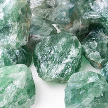 Piedra fluorita verde de cuarzo Natural Mineral en bruto, espécimen de energía para adivinación, decoración del hogar, alta calidad, 1 ud. 2024 - compra barato