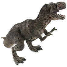 Большой размер Юрского периода Дикая жизнь Тираннозавр Рекс Динозавр игрушка пластиковые игровые игрушки парк мира динозавр модель фигурки детей мальчик G 2024 - купить недорого