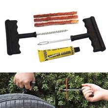 6Pcs Motorcycle Car Tire Repair Tool Tubeless Tyre Puncture Needle Patch Kit 2024 - buy cheap