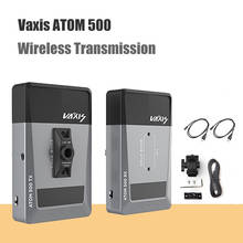 Transmissor sem fio vaxis atom 500, receptor 1080p, hdmi, compatível com imagem, sistema de transmissão de vídeo sem fio 2024 - compre barato