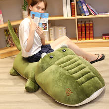 60-140CM Super Soft Stuffed Crocodile Doll Plush Toy Girl Sleeping on the Bed Doll Pillow Clip Leg Long Pillow Cartoon Bedside D 2024 - buy cheap