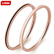 Modern Fashion Super Thin Wide 1.2MM Tail Ring Lady's Gift for Woman Rose Gold Color Titanium Steel Jewelry Never Fade 2024 - buy cheap