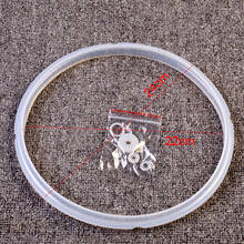 Anel de vedação para panela de pressão elétrica, 5 peças 5l 6l universal panela de pressão acessórios de silicone anel de panela de pressão 2024 - compre barato