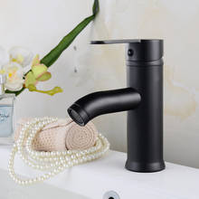 Bathroom Basin Faucet Matt Black Single Handle Round Sink Tap Stainless Steel Hot and Cold Water Mixer Tap Wash Basin Faucet 2024 - buy cheap