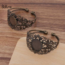 BoYuTe-pulsera de bronce antiguo con Base de soldadura, 65x60MM, 20MM, bisel de bandeja en blanco, accesorios de joyería Diy, venta al por mayor, 5 unids/lote 2024 - compra barato