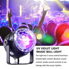 UV Magic Ball Lamp Mini Stage Light Remote Control Disco Ball Party Lights Sound Activated Strobe Light Christmas Bar Club Lamp 2024 - buy cheap