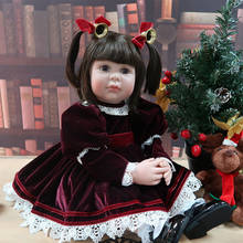 Hot sale bebe reborn doll 24" soft silicone vinyl reborn baby dolls girl princess reborn toddler alive for kids gift 2024 - buy cheap