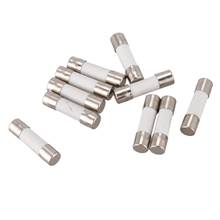 10 pçs 250v 0,5a 500ma tubos de cerâmica fast blow 5mm x 20mm 2024 - compre barato