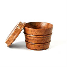 Handmade Wooden Cups with Lid Coffee Tea Beer Juice Milk Drinking Cup for Kitchen 2024 - buy cheap