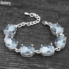 Oval Lady Queen Cameo Bracelets For Women Vintage Antique Silver Plated Prong Resin Cameo Fashion Bracelet 2024 - buy cheap