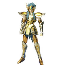 Mc modelo ex aquário camus saint seiya, figura de ação de metal armor com pano dourado 2024 - compre barato