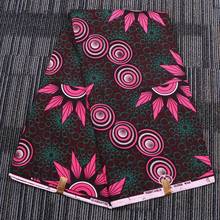 Chzimade 1Yard African Flower Printed Wax Fabric High Quality Polyester Batik Tissue Fabric Diy Women Dress Making 2024 - buy cheap