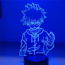 Anime Hunter X Hunter Killua LED Night Light Anime Action Figure 3D Lamp Bedroom Decor Moon Lamp Home Decoration Creative Lights 2024 - buy cheap