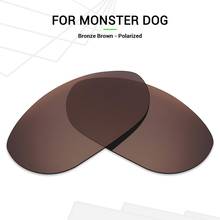 Mryok Cão Monstro POLARIZADA Lentes de Reposição para óculos Oakley óculos de Sol Marrom Bronze 2024 - compre barato