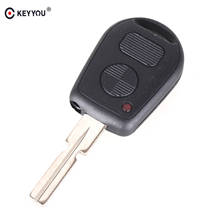KEYYOU 10X Remote Fob Case Replacement Car Key Shell 2 Buttons Key Case Cover Protection Fob for BMW E38 E39 E36 Z3 2024 - buy cheap