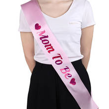 Faixa de cetim para decorar festa de dia das mães, faixa com faixas de ombro rosa 2024 - compre barato