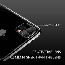 Ottwn для iPhone 11 Pro Чехол с гальваническим покрытием прозрачный для iPhone XS Max XR X 8 7 6 6S Plus прозрачный роскошный Кристальный Мягкий ТПУ чехол 2024 - купить недорого