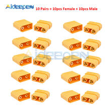 10 Pairs 20Pcs XT90 Yellow Battery Connector Set Male Female Gold Plated Banana Plug for RC Battery Parts 2024 - buy cheap