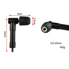 90 Degree Right Angle Keyless Chuck Impact Drill Adapter Electric Power Cordless Drill Attachment Angle Adaptor 2024 - buy cheap