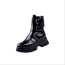 Women's boots snow boots women's Martin boots women's motorcycle boots women's black leather boots women's casual shoes 2024 - buy cheap